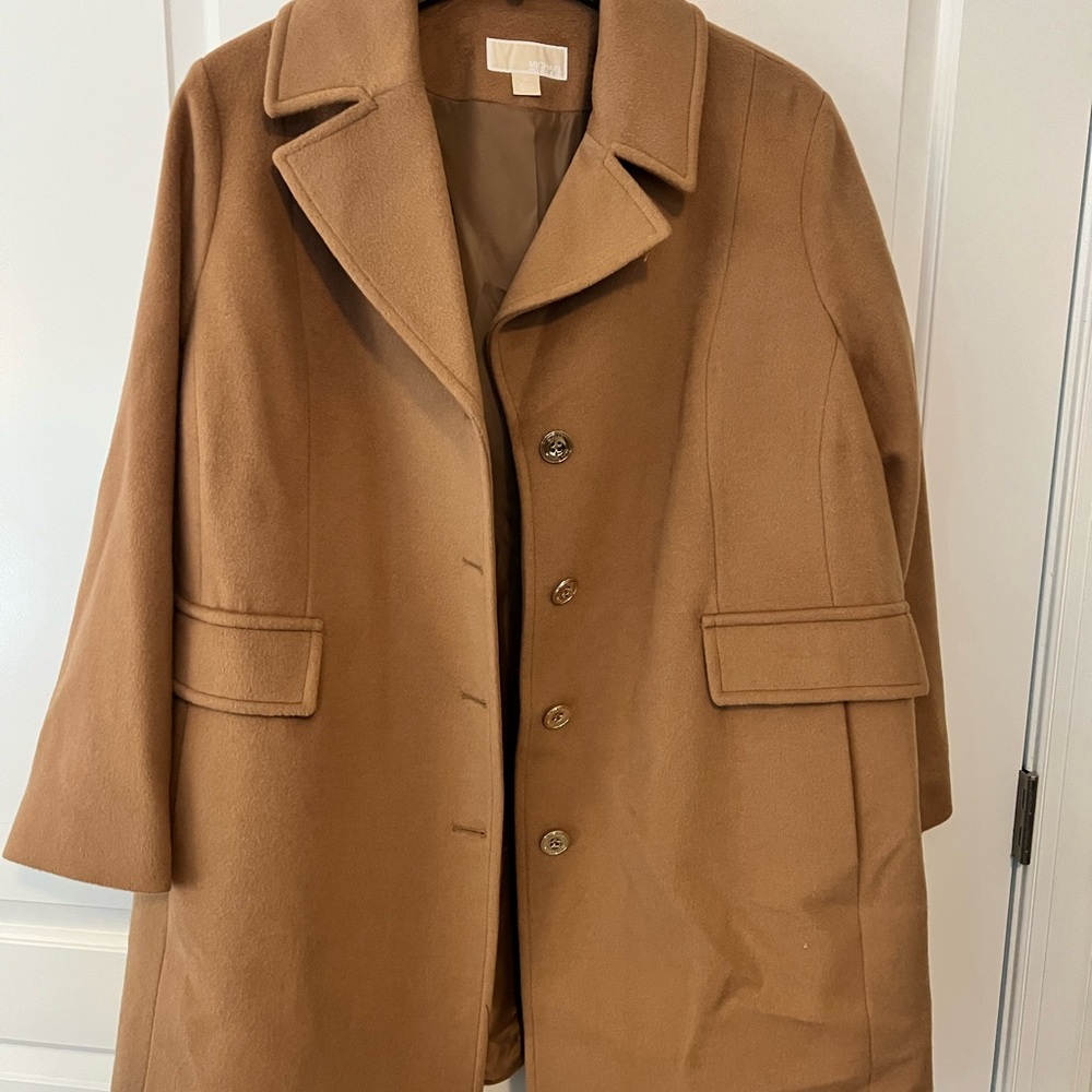 Michael Kors Tan Wool Coat
